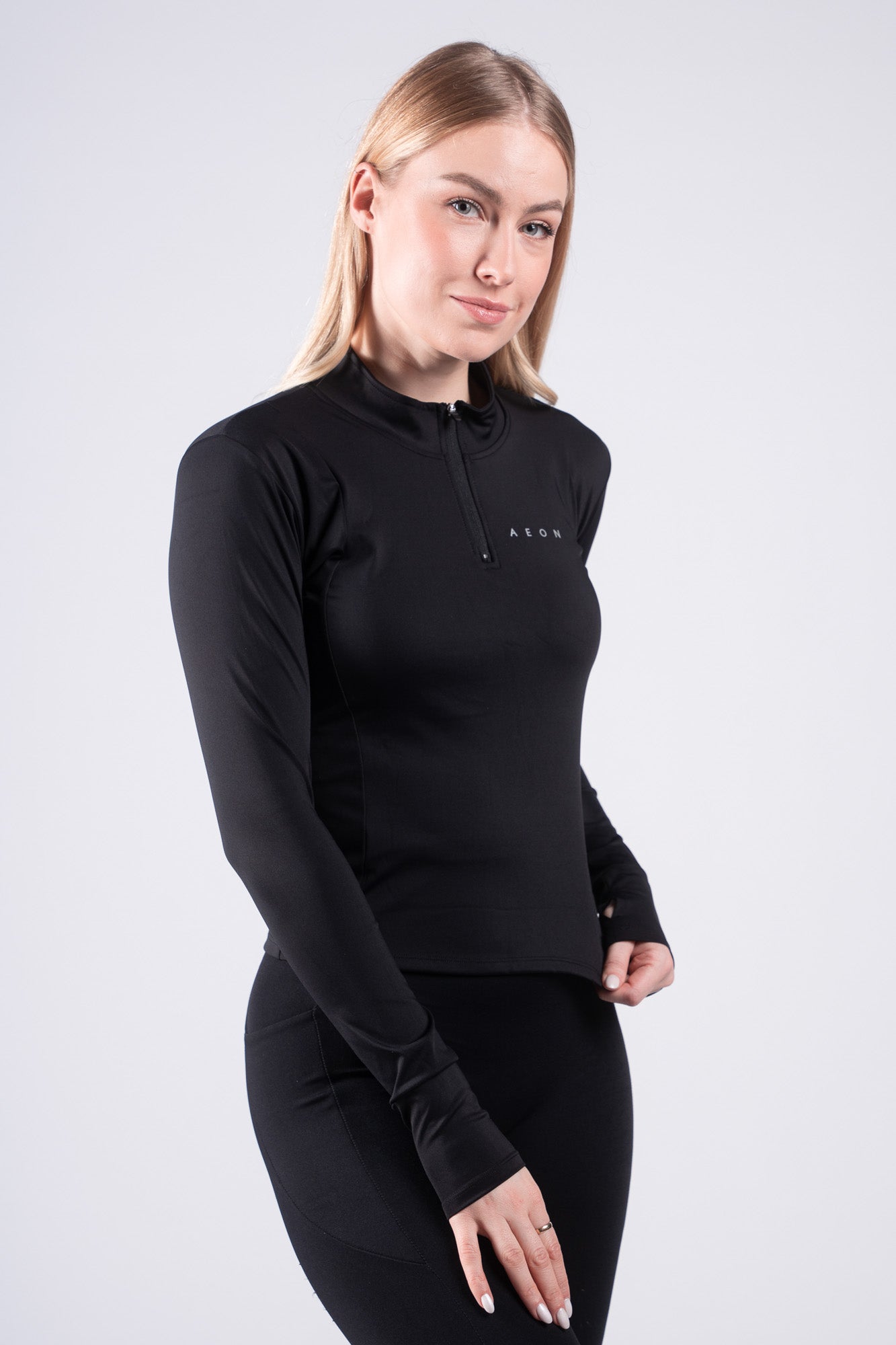 SECOND SKIN HALF ZIP T-SHIRT