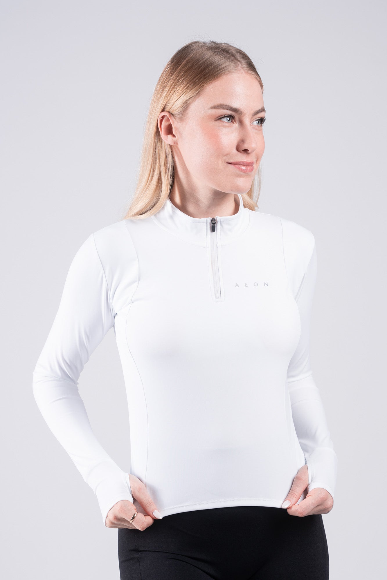 SECOND SKIN HALF ZIP T-SHIRT