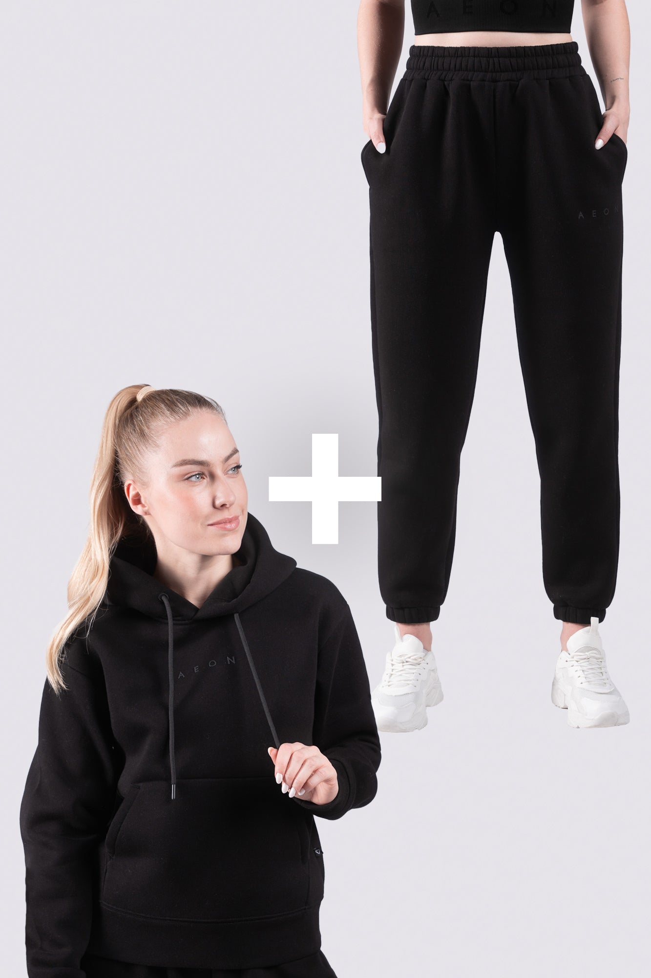 ELEVATE TRACKSUIT BUNDEL - BLACK (2-DELIG)