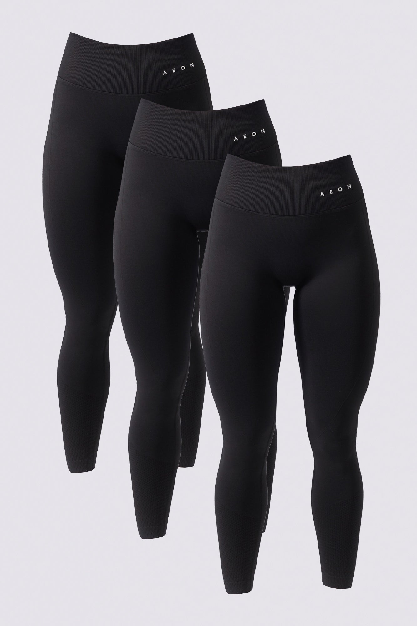 MOTION LEGGINGS BUNDEL - BLACK (3-DELIG)